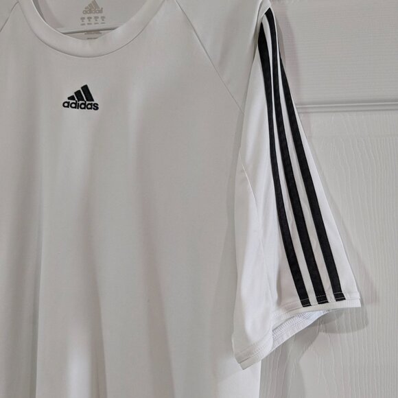 Adidas Men's adiPure Climalite Athletic Shirt, White, Size XL, Short Sleeve - Picture 4 of 16